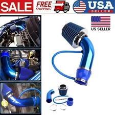 Car Cold Air Intake Filter Induction Kit 3" Pipe Aluminum Power Flow Hose System