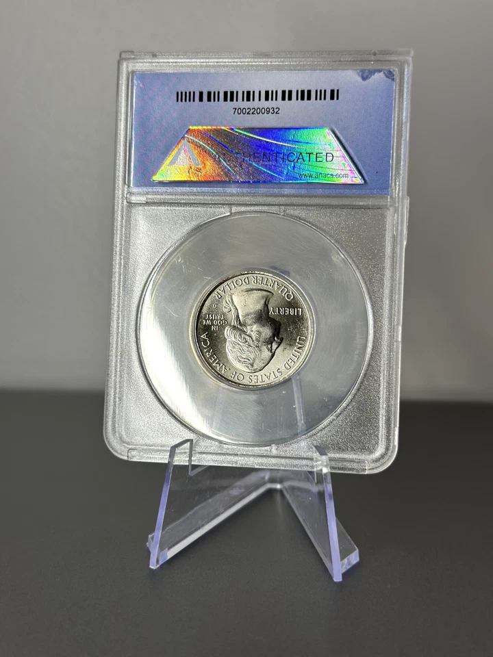 2010 D Mount Hood NP Quarter 25c ANACS MS67 First Day of Issue Mt. Hood ATB - Image 2 of 2