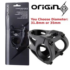 Origin8 Throwdown 35x28.6 Black Bike Stem Bar Clamp 31.8mm or 35mm Trail Enduro