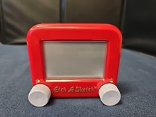 Etch A Sketch miniature red Spin Master WORKS LOOSE