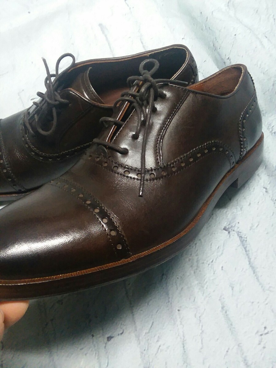 Cole Haan Brown Leather Hamilton cap toe Oxfords s-l400.jpg main image 4