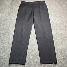 Zanella Pants Mens 34x30 Wool Plaid Navy Blue Devon Dress Slacks Nordstrom Italy