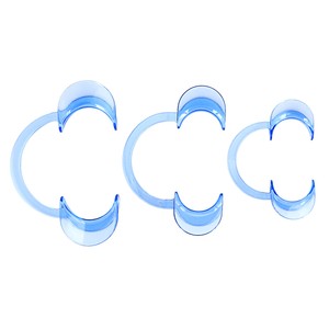M Size 20Pc Dental Blue Mouth Opener Teeth Lip Cheek Intraoral Retractor C Shape