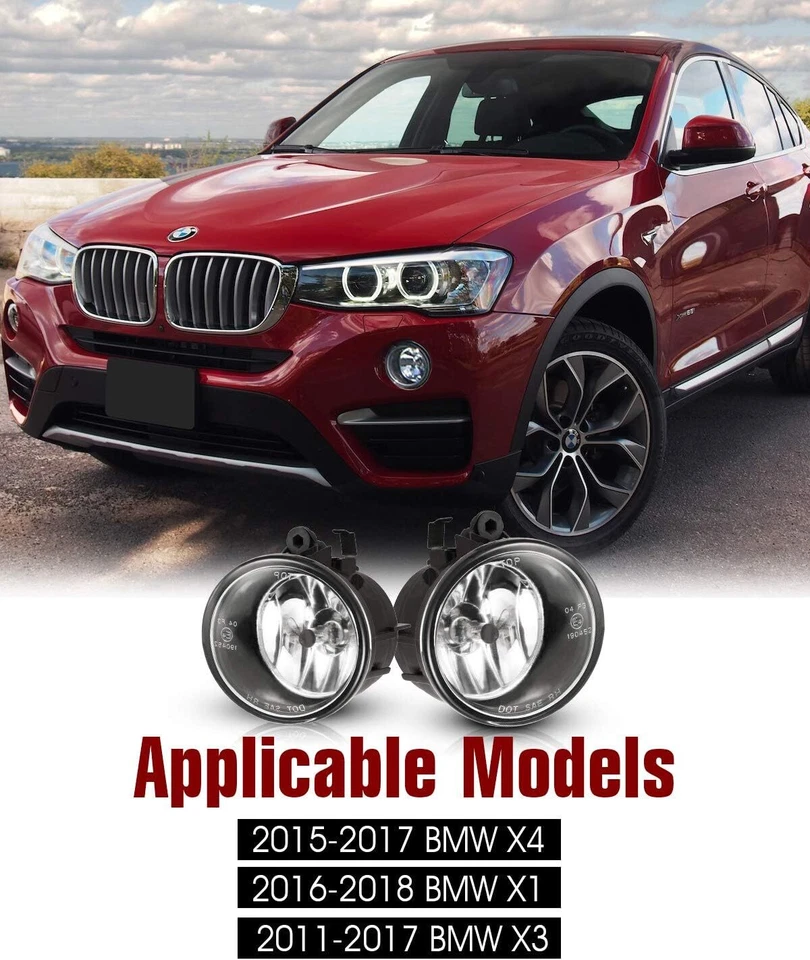 Faros antiniebla para BMW X1/2018-2021 BMW X2/2011-2017 BMW/2015-2018 BMW X4 Foto 2 de 4
