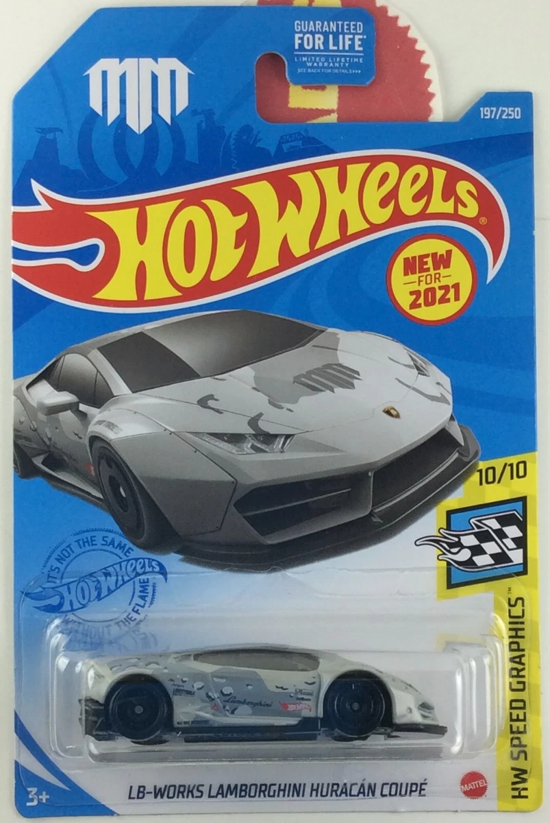 HOT WHEELS LBWK LB-WORKS LAMBORGHINI HURACAN COUPE Lot of 2 Gray