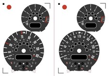 Mini One Cooper S JCW Custom Speedometer Rev Dial Gauge Faces MPH KPH 50 R52 R53