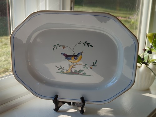Spode Queen's Bird Y4973 Large Oblong 14" Serving Platter Fine Stone England - Picture 2 of 12