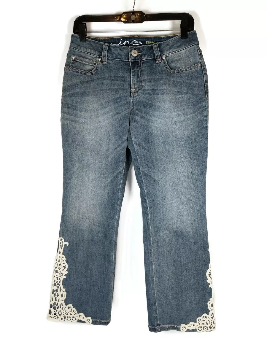 Inc curvy fit straight leg hot sale jeans