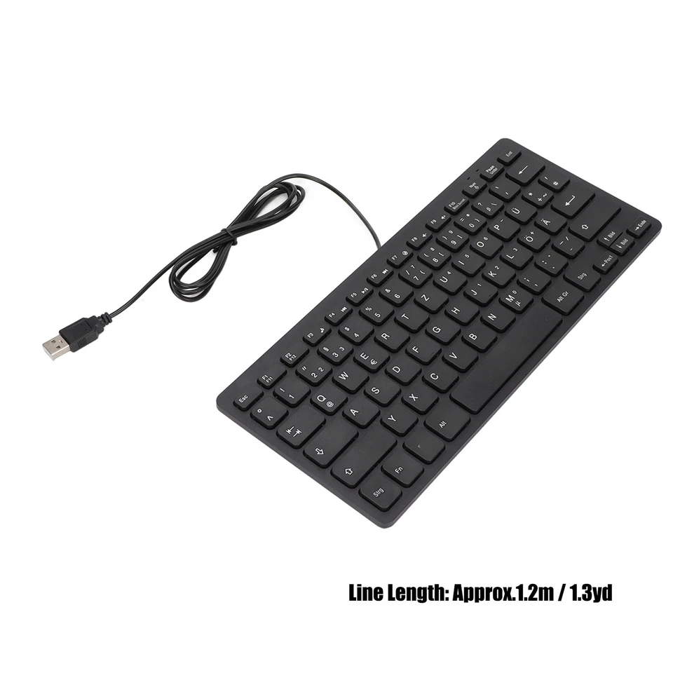 Keyboard 78 Key Mute Ultra Thin Wired Mini USB Interface Desktop Computer Sm SD3 - Image 4 of 4