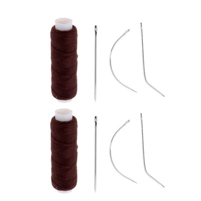 2 Set Haarnähen Webgarn Nadeln Set für Haarspur Extensions Zopf