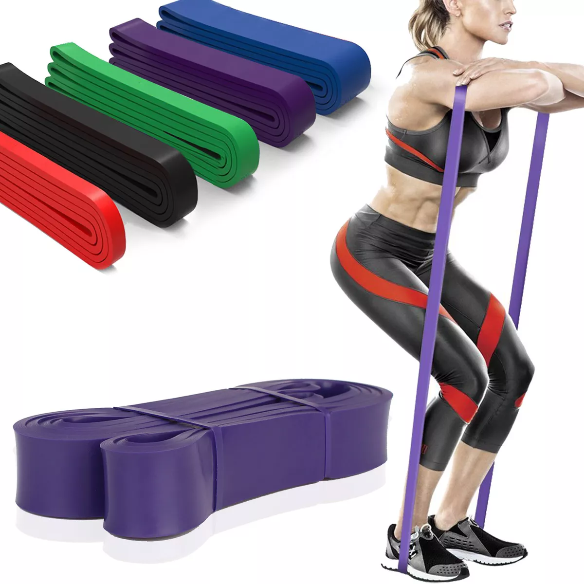 Extra Durable Top Elastic Workout Exercise Pull Up Assist Bands US SINGLE BAND