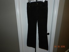 Women's TOMMY HILFIGER Brown Corduroy Pants Sz 6, Straight leg, 32'' Inseam