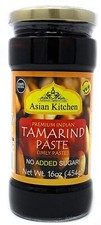 Asian Kitchen Tamarind Paste Puree (Imli) 16oz (454g) 1lb Glass Jar