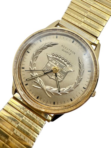 Vintage 1981 Cadillac Dial Bulova Accutron Quartz Watch
