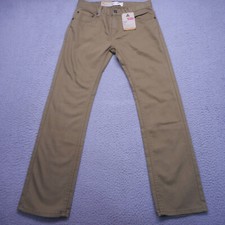 Levis Jeans Boys 14 27x27 Olive 511 Slim Fit Low Rise Slightly Tapered Denim