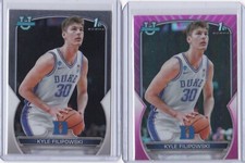 2023 Bowman U Pink Refractor + Base Kyle Filipowski #47 Duke Blue Devils