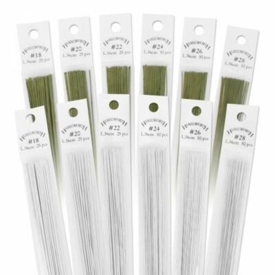 Hamilworth Florist Papierdraht bedeckt #16-30 Sugarcraft Blumen Kuchenfarben