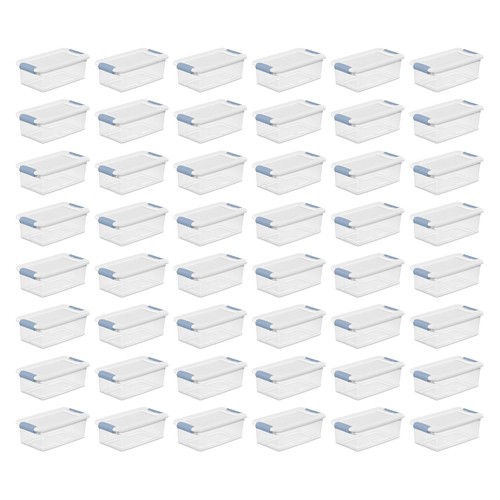 Sterilite Plastic Stackable Storage Box with Latching Lid - 第 4/101 張圖片