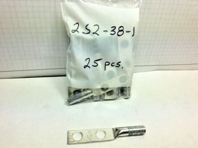 Izzy 2S2-38-1, #4 str & #2 solid Lug, 3/8'' Holes, 1'' OC, Long Barrel -  25 pcs