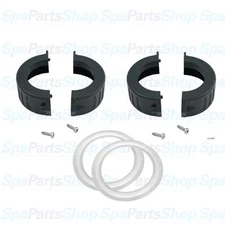 Hot Tub Basics | 2" Flow Through Heater Split Union Nuts Gaskets 400-5421