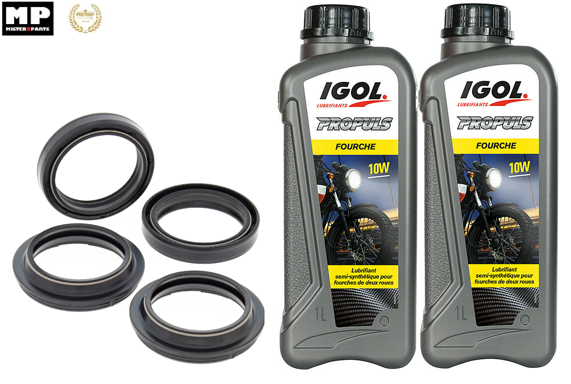 Jeu De Joints Spy + Cache Poussière Fourche YAMAHA YZF R 125 (2008-2012) - Noir