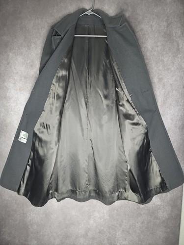 Wool Trench Coat Womens Gray Vintage No Size Tags See Measurements Jill Jr. - Picture 3 of 8