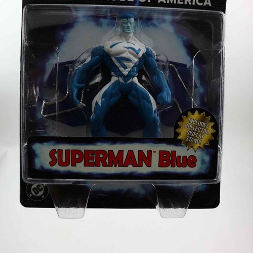 DC Comics JLA BLUE SUPERMAN figure w/ stands brand new kenner - Picture 5 of 7