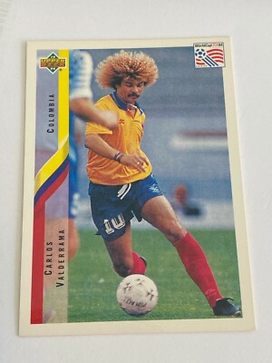 196★サッカー★carlos valderrama★prostars Carlos Valderrama Colombia 1994 Upper Deck World Cup Soccer