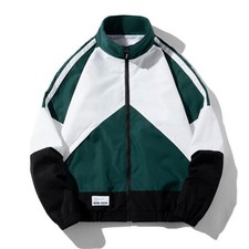 Mens Baseball Jacket Hip Hop Patchwork Loose Jackets Men's Sportswear Coats