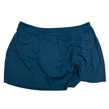NWOT Ambernoon II Dr. Erum Ilyas UPF50 Ruched Teal Skirt W/ Bikini Swimwear 22W