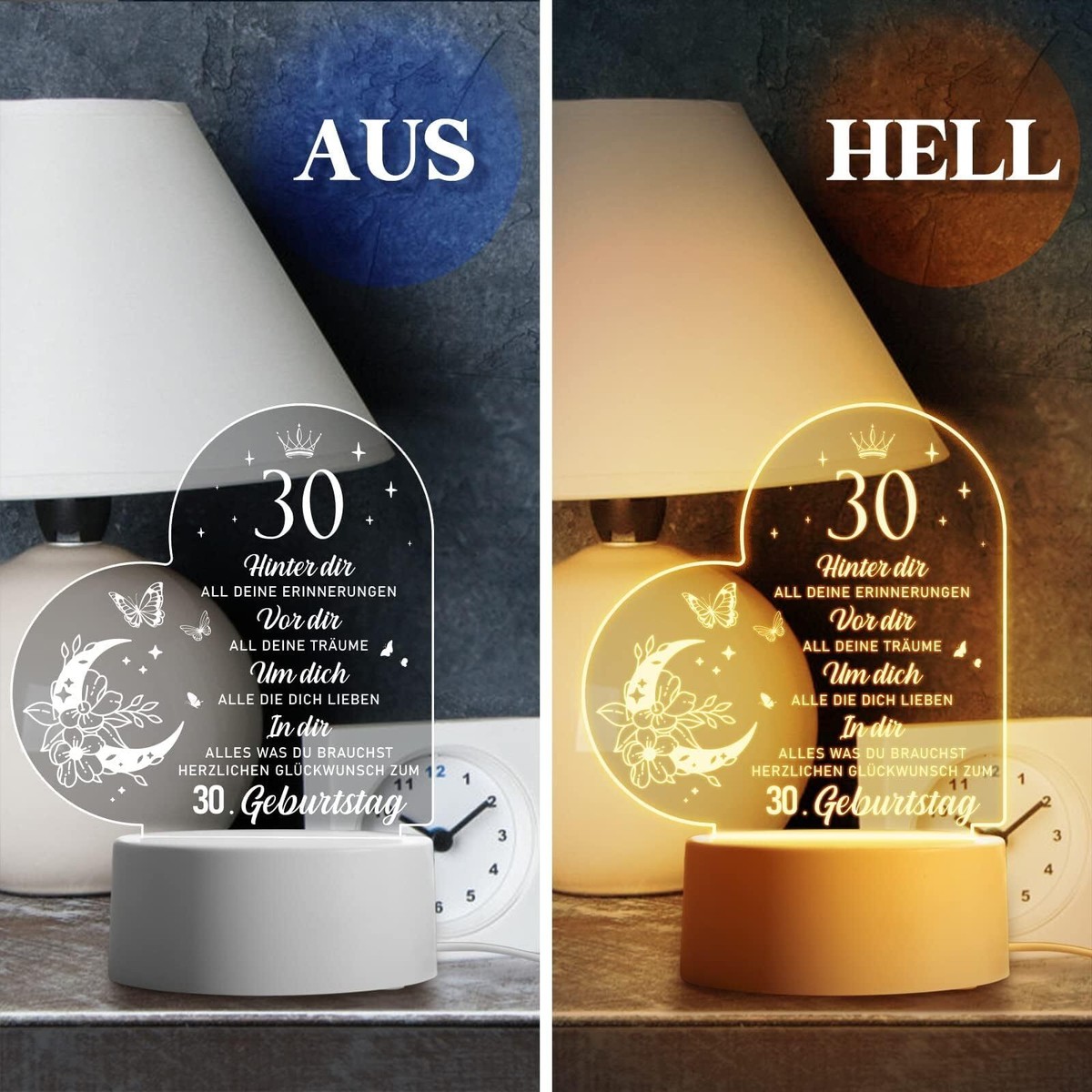 Geburtstags-Poster 'Das Leben In Zahlen' – Ungerahmt, 20,3x25,4 Cm, Deko Zum 30. Geburtstag