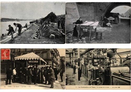 PARÍS FRANCIA VIDA CALLEJERA, PROFESIONES 44 postales antiguas anteriores a 1940 (L2498) - Imagen 5 de 11
