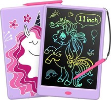 Schreibtafel Kinder 11Zoll LCD Zeichentablett Zeichentafel Maltafel Einhorn Lila