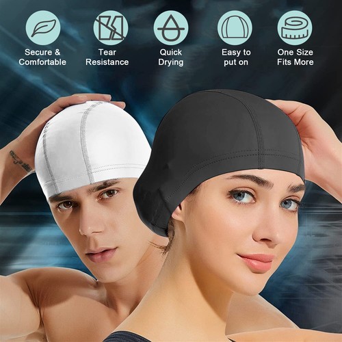 Men Women Silicone Swimming Cap Swim 