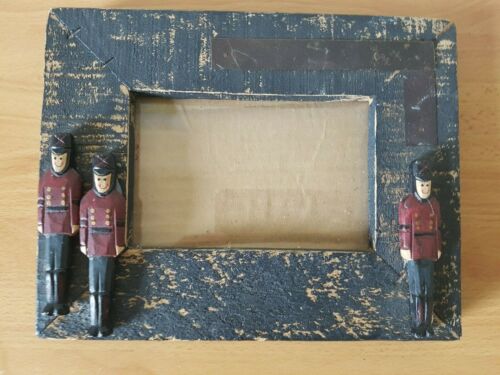 Wooden Rustic Toy Soldier Picture Frame - Picture 1 of 4
