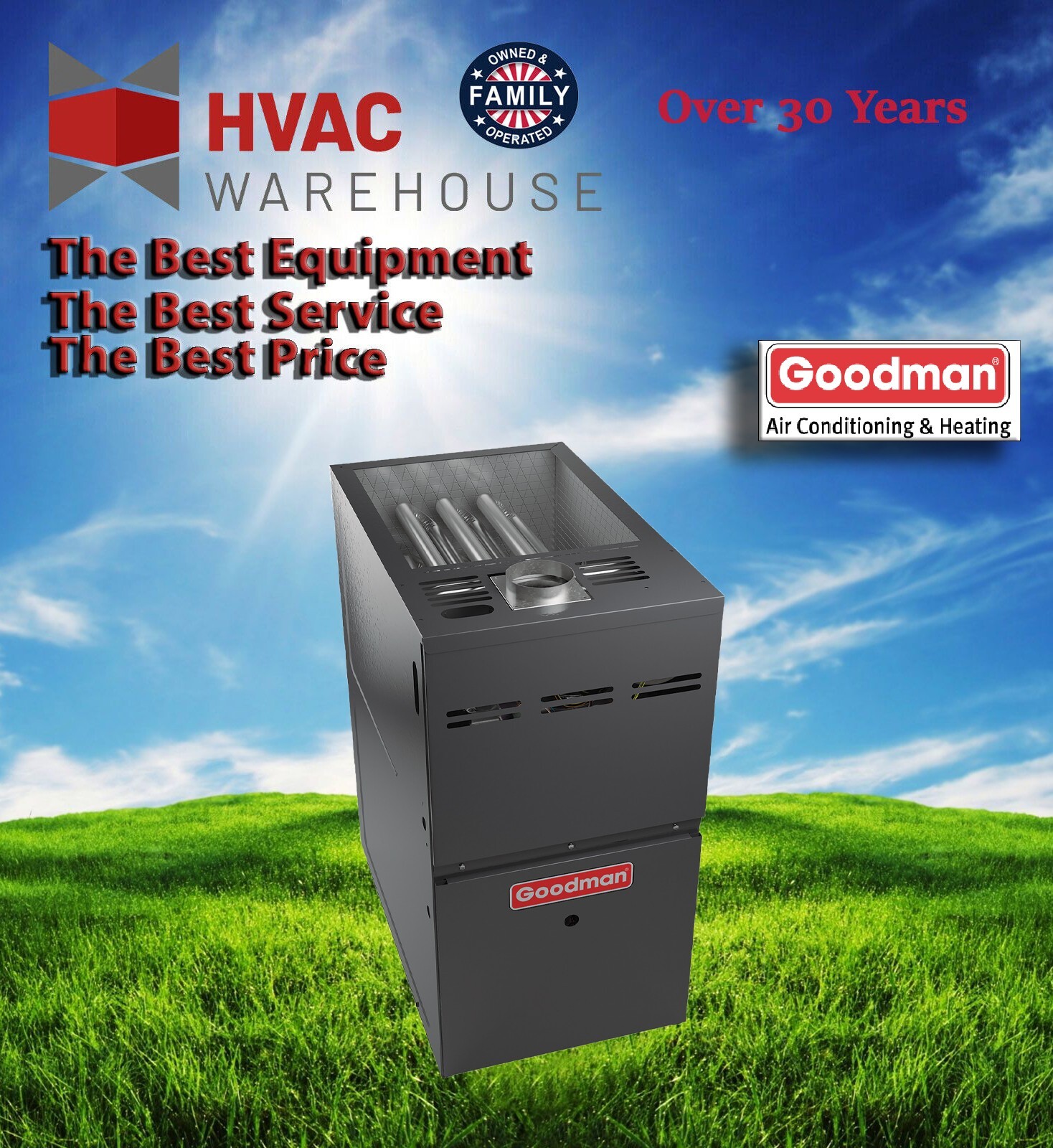 Goodman 80% AFUE 80,000 BTU Single Stage Upflow Gas Furnace Heater  GM9S800803BN | eBay
