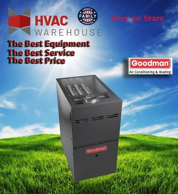 Goodman 80% AFUE 100,000 BTU Single Stage Upflow Gas Furnace Heater  GM9S801005CN | eBay