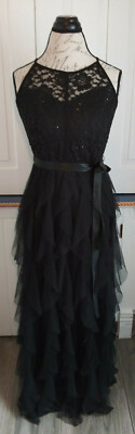 candalite black lace dress