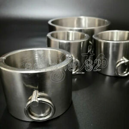 Stainless Steel Handcuffs Collar Ankle Shackles Pillory Screw Restraint New - Picture 7 of 17
