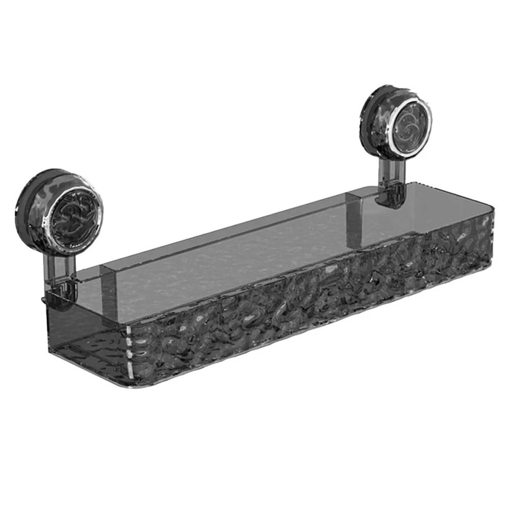 Suction Cup Shower Caddy No Drill Organizer Shelf Storage Rack