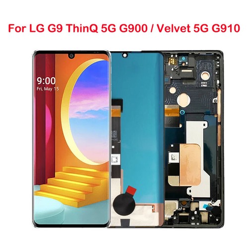 For LG G9 ThinQ 5G G900 / Velvet 5G G910 LCD Display Touch Screen Assembly W/Fr - Picture 1 of 9