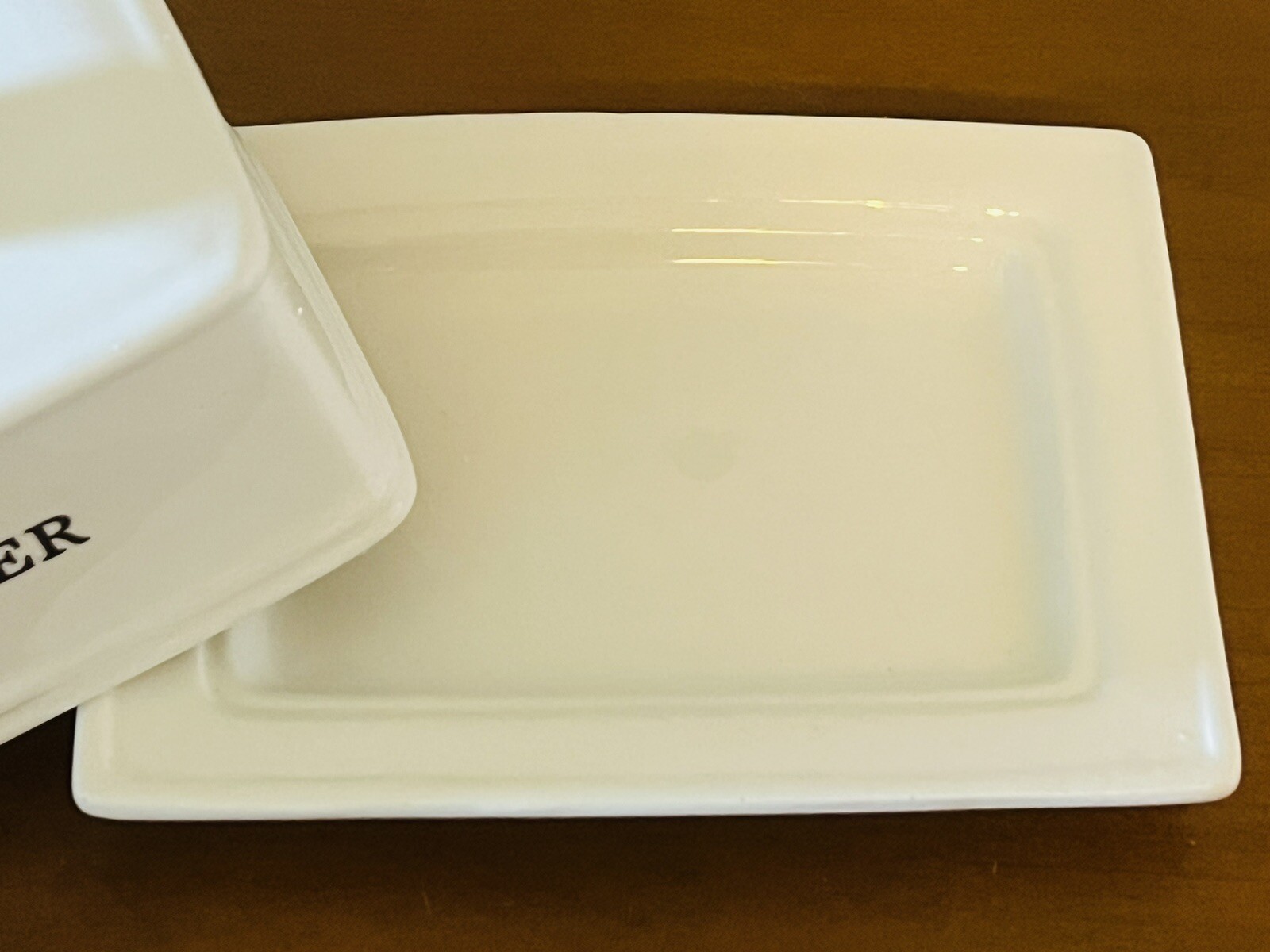 THL French Farmhouse Covered White Ceramic Butter Dish 6 in X 4 in eBay