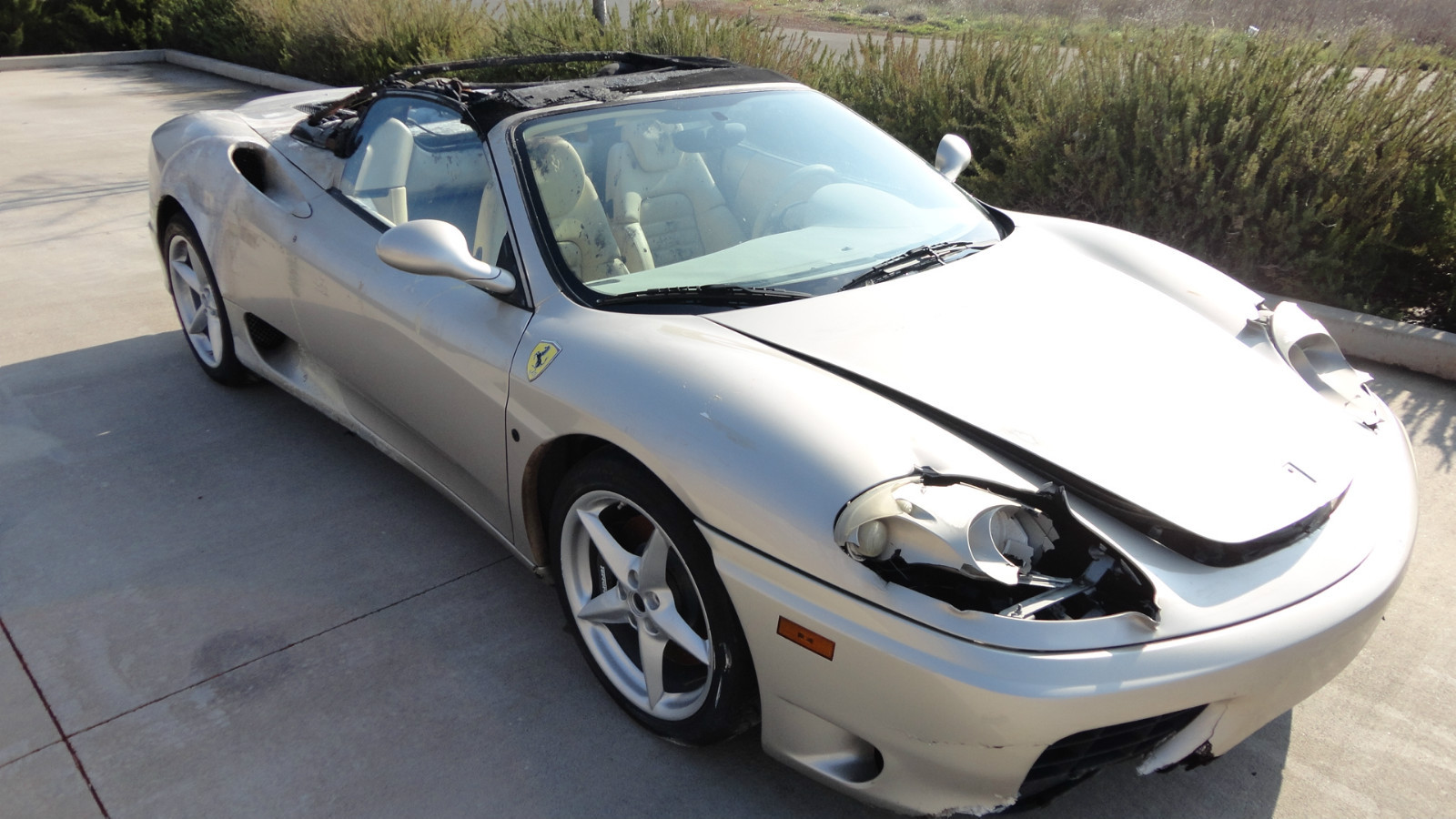 Ferrari 360, Complete Glove Box, Cream Leather, P/N 65078504