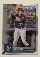 2022 Bowman Chrome Cal Raleigh RC #51 Mariners