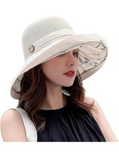 Summer Mesh Sun Hats for Women UV Protection Wide Brim Packable Beach Bucket Hat