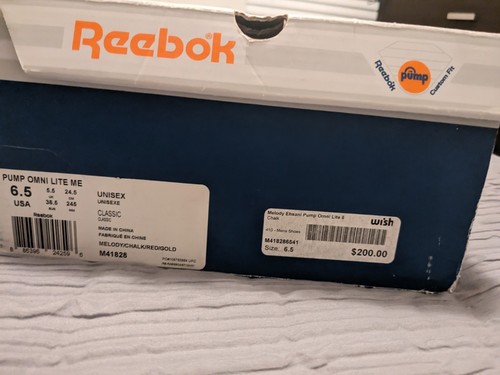 WMS Size 6.5- Reebok Melody Ehsani x Pump Omni Lite Multicolor - Picture 10 of 10