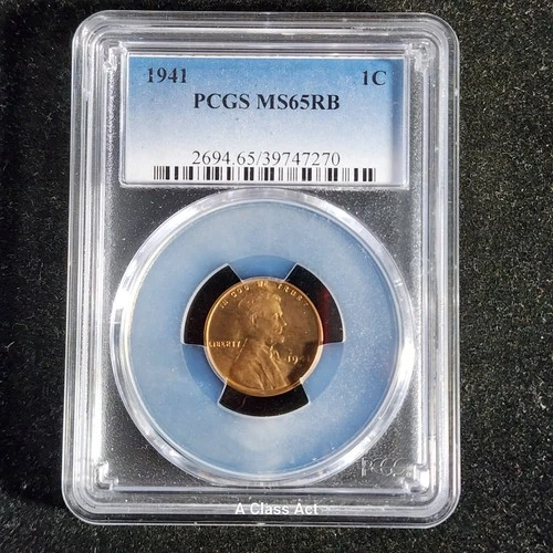 1941-D Lincoln Wheat Cent MS65 RD PCGS MISSLABLED by PCGS. Our T1491