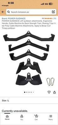 5 PIECES POWER GUIDANCE LAT Pulldown Attachments Pull down Bar Ergonomic Handle