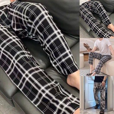 Herren Pyjamahose bequeme Passform durchschnittliche Passform vier Jahreszeiten für Zuhause Faulenzen