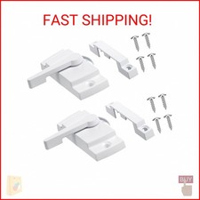 2 Pack Window Sash Locks Window Latches Replacement Cam Action White Window-Lock